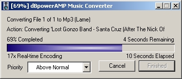 dp Power Amp converting a wav file