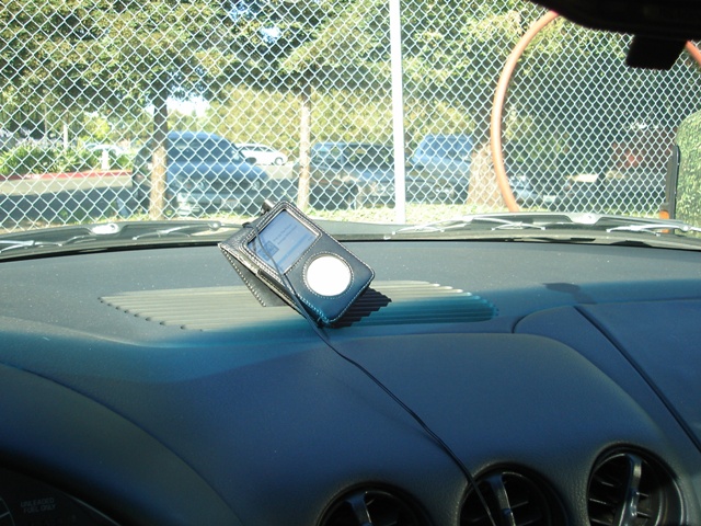 iPod on dashboard