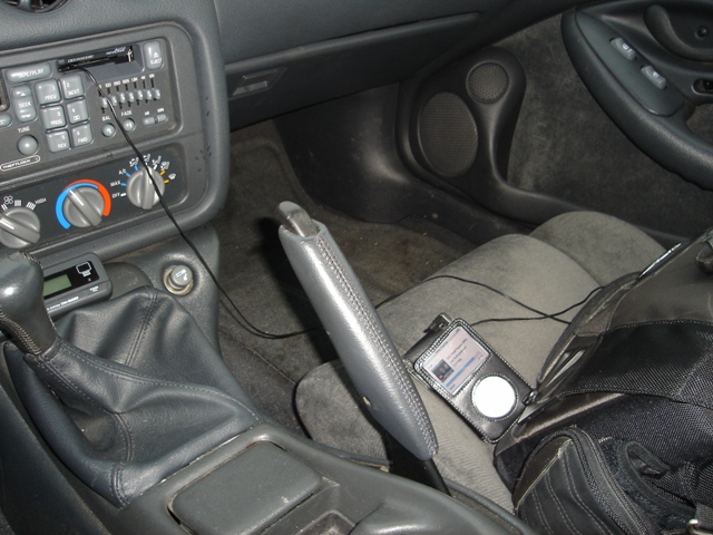 iPod on seat
