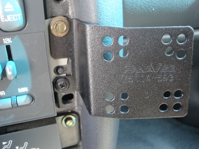 two screws hold it in