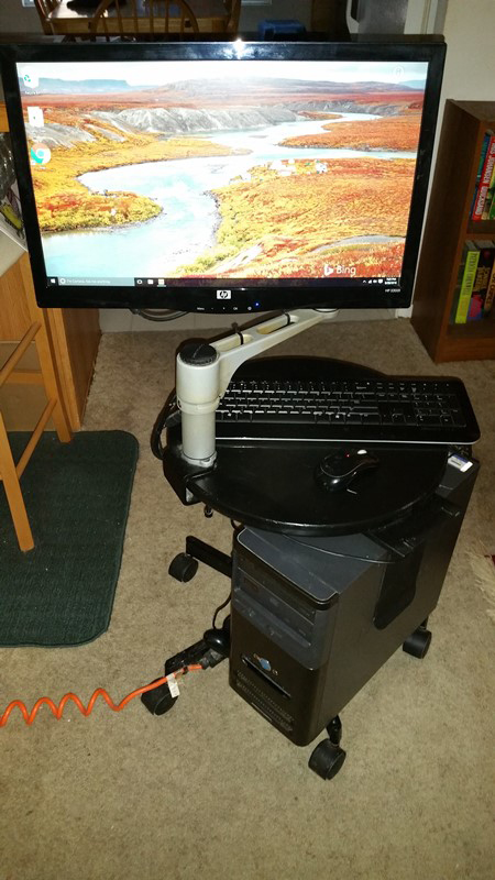 Laxy Girl Computer Operational