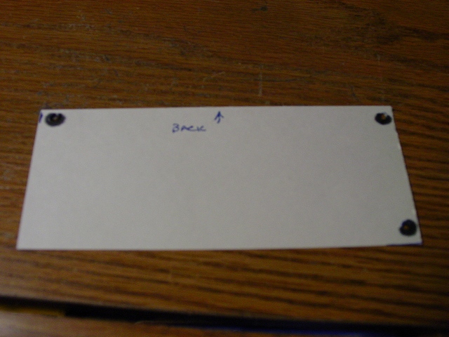 cardboard template