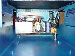 Looking in at the power supply