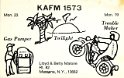 kafm1573 : cb, qsl