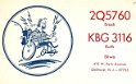 kbg3116 : cb, qsl