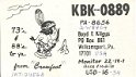kbk0889 : cb, qsl