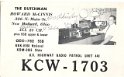 kcw1703 : cb, qsl