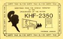 khf2350 : cb, qsl