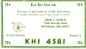khi4581 : cb, qsl