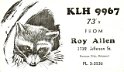 klh9967 : cb, qsl